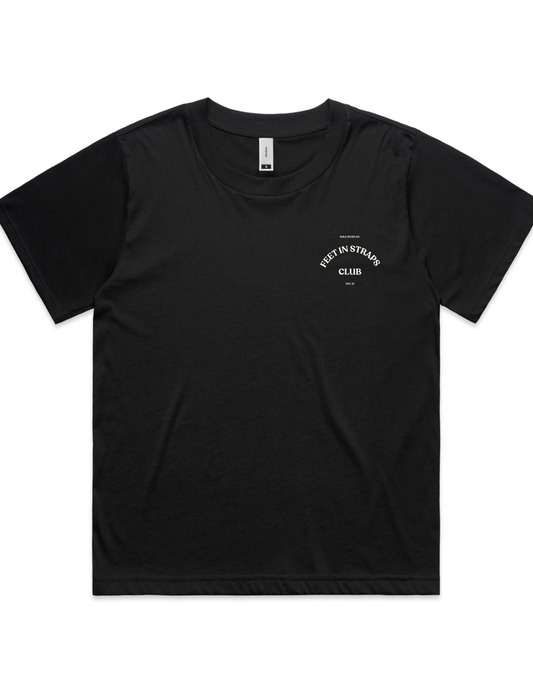 Feet In Straps Club Tee (front logo)