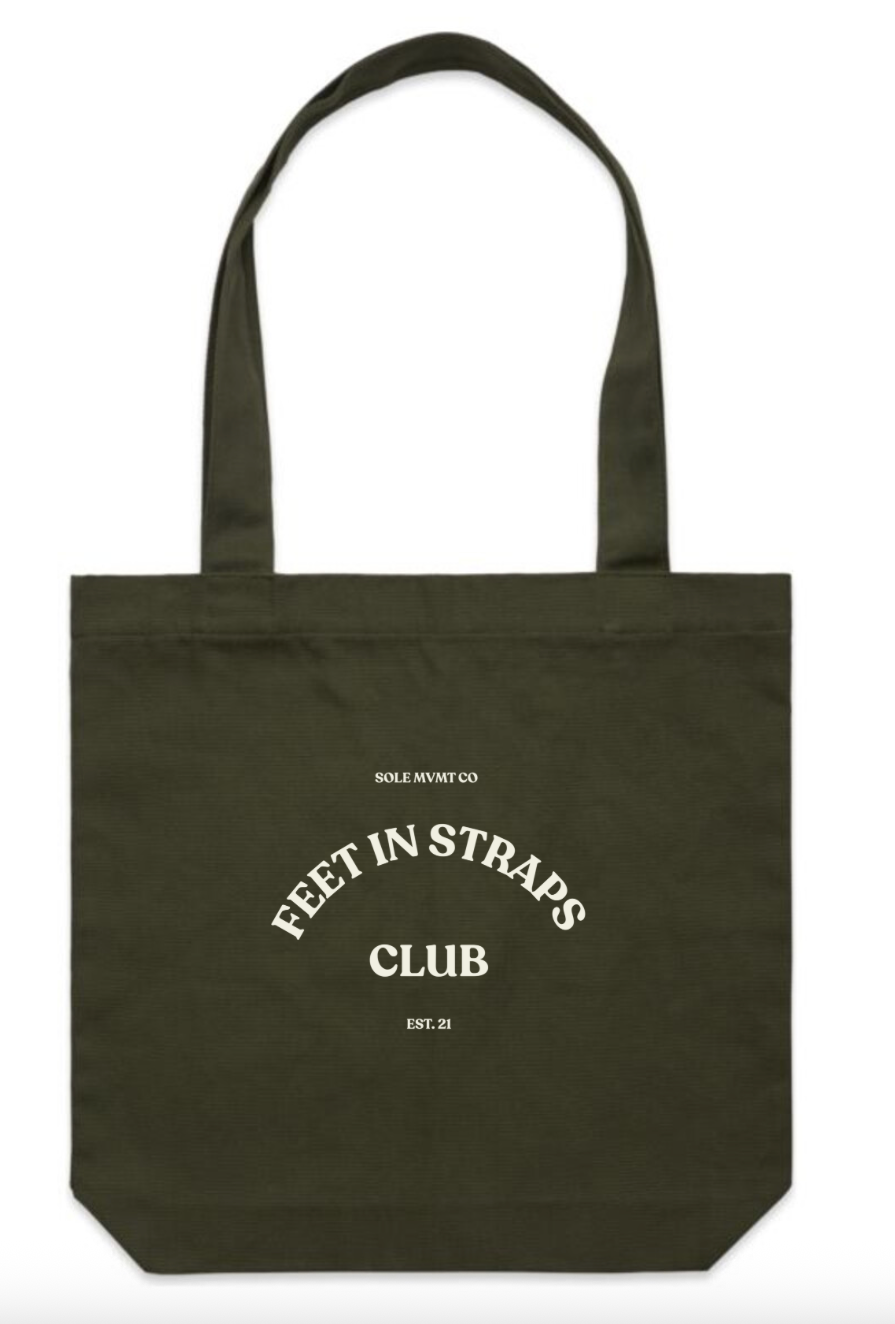 Feet In Straps Club Tote Bag