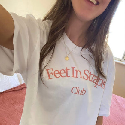 SALE 'Feet In Straps Club' Boxy Tee
