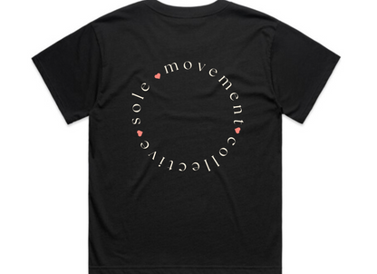 FINAL SALE Feet In Straps Boxy Tee (Black)