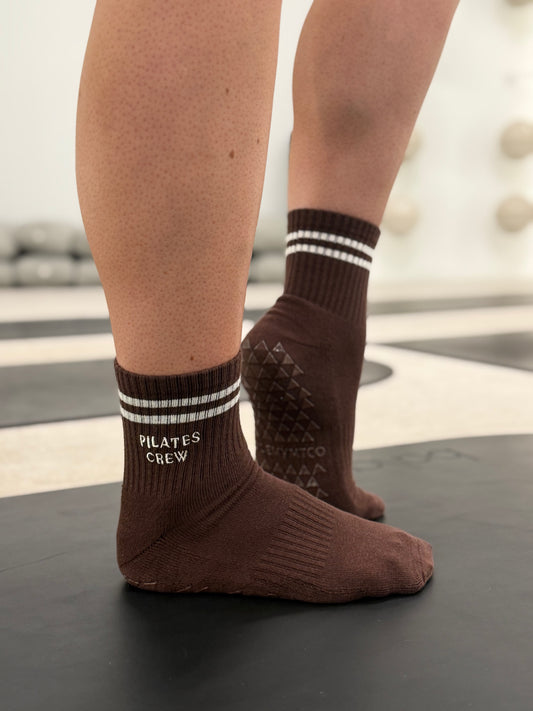 Pilates Crew Grip Socks