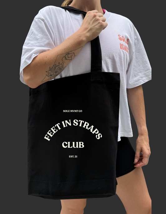 Feet In Straps Club Tote Bag