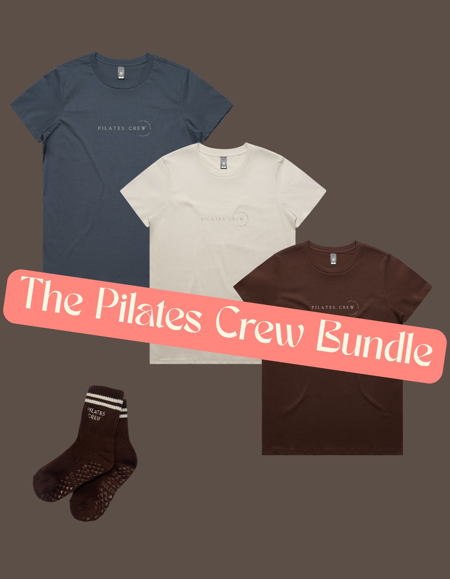 The Pilates Crew Bundle: T-Shirt + Grip Socks